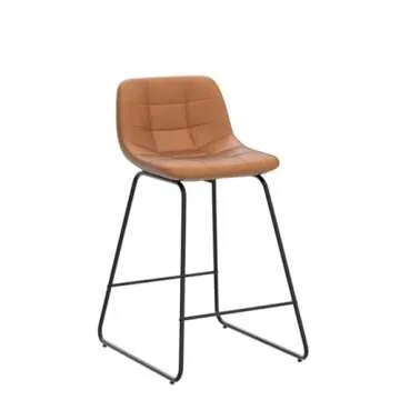 Shop LUE BONA Checkered Pattern Bar Stools Set of 4