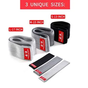 Booty Bands for Women - Anti-Slip Fabric Resistance Bands