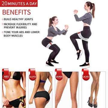 Booty Bands for Women - Anti-Slip Fabric Resistance Bands
