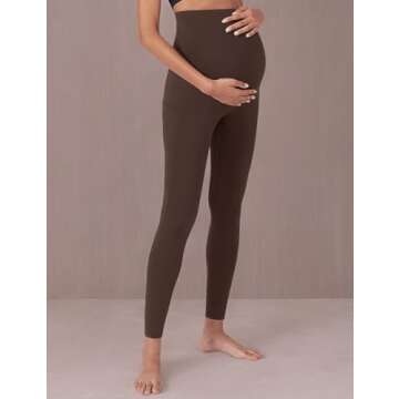 Enerful Maternity Workout Leggings with Pockets