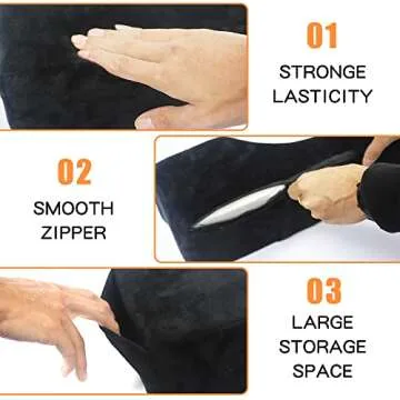 MNpartnery Salon Eyelash Extension Neck Pillow - Comfortable Velvet Beauty Memory Foam Pillow, to Pr...