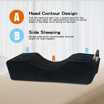 MNpartnery Eyelash Extension Neck Pillow for Beauty Treatments