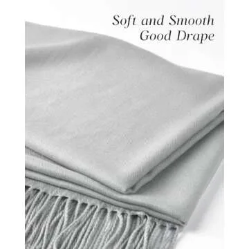 FURTALK Women's Scarf Pashmina Shawls and Wraps for Evening Dress Wedding Bride Bridesmaid Gifts Winter Scarves