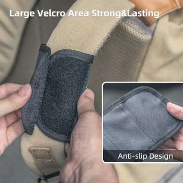 SKEZN Backpack Shoulder Strap Mount Camera with Adjustable Shoulder Pad and 360 Degree Rotating Base Compatible with GoPro Hero 13 Black, Hero 12/11/9/8, DJI Action 5 Pro/4/3, AKASO and More