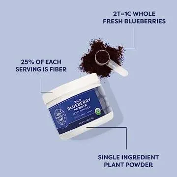 Vimergy Wild Blueberry Powder - Organic Brain & Heart Support