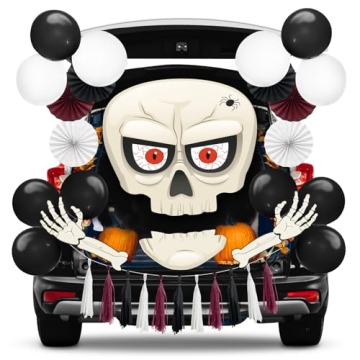 Halloween Trunk or Treat Car Decorations Kit - Fun Skeleton Theme