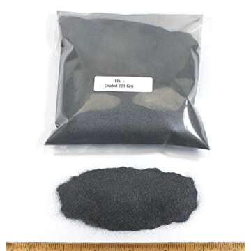 220 Grade Silicon Carbide Grit - Premium Quality (2lbs) for Multiple Applications