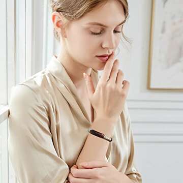 GOOJIDS Bamboo Tube Bangles Bracelet Chunky Curved Stacking Clear Acrylic Colorful Beads Stretchable Friendship Gold Bracelets Gift For Women (N-Gold Disc&Gray Tube)