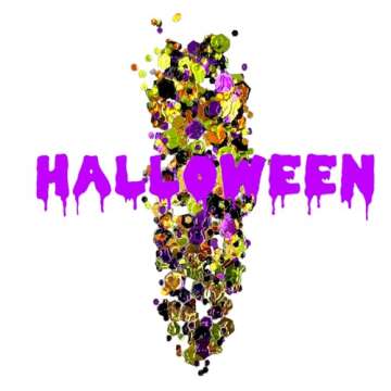 Vibrant Halloween Glitter Gel for Body, Face, Hair and Lip, Hypoallergenic and Easy to Apply