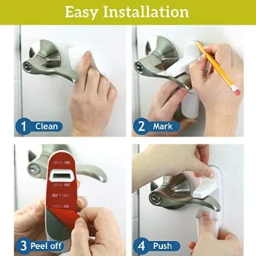 Childproof Door Lever Lock - Easy Installation and Safe