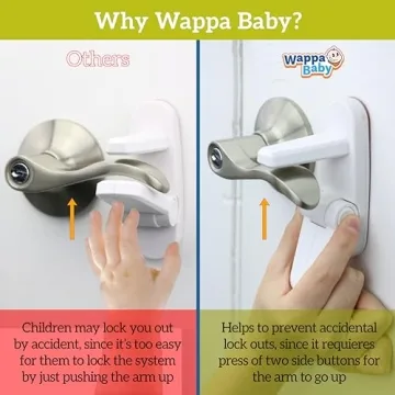 Childproof Door Lever Lock - Easy Installation and Safe
