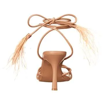 Steve Madden Bryden Heeled Sandal for Women - Tan, Stylish Comfort