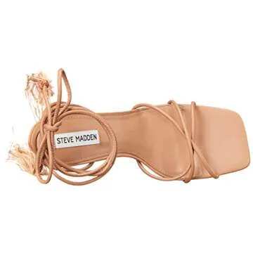 Steve Madden Bryden Heeled Sandal for Women - Tan, Stylish Comfort