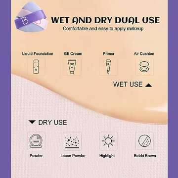 BS-MALL Mini Triangle Powder Puff for Flawless Application