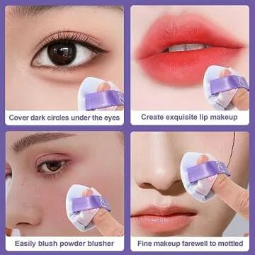 BS-MALL Mini Triangle Powder Puff for Flawless Application