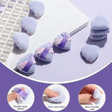 BS-MALL Mini Triangle Powder Puff for Flawless Application