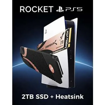 SABRENT 2TB Rocket 4 Plus NVMe 4.0 Gen4 PCIe M.2 Internal Extreme Performance SSD + M.2 NVMe heatsink Combo (SB-RKT4P-PSHS-2TB)