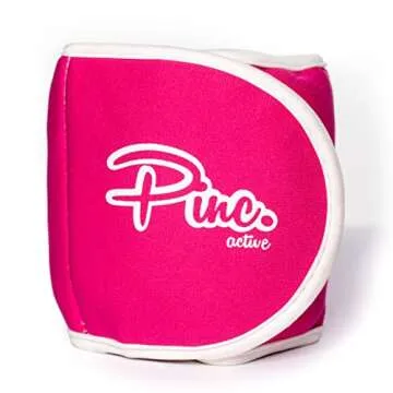 Ankle Weights Set (2 x 3lb Cuffs) - 6lbs in Total - for Women, Men and Kids – Used for Workouts at Home, Pilates, Yoga, Boxing, Dancing and Resistance Training, Pink