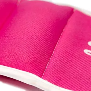 Ankle Weights Set (2 x 3lb Cuffs) - 6lbs in Total - for Women, Men and Kids – Used for Workouts at Home, Pilates, Yoga, Boxing, Dancing and Resistance Training, Pink