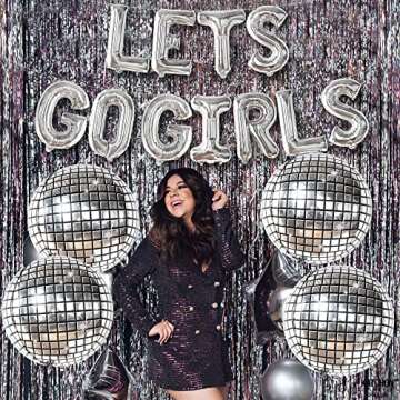 KatchOn, Lets Go Girls Balloons Set - 22 Inch, Pack of 15 | Bachelorette Balloons, Last Disco Bachelorette Party Decorations | Disco Balloons, Disco Party Decorations | Lets Go Girls Party Decorations