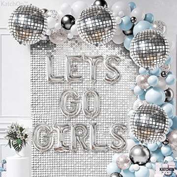 KatchOn, Lets Go Girls Balloons Set - 22 Inch, Pack of 15 | Bachelorette Balloons, Last Disco Bachelorette Party Decorations | Disco Balloons, Disco Party Decorations | Lets Go Girls Party Decorations