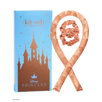 Disney x Kitsch Satin Heatless Curling Set - Frizz-Free, Soft Curls Overnight