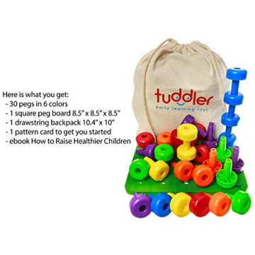 Tuddler Peg Board Sensory Toys for Creative Learning