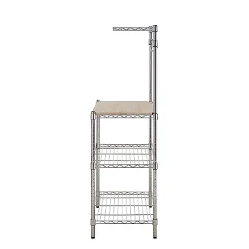 Amazon Basics Kitchen Storage Baker's Rack - Stylish & Sturdy