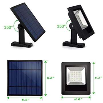 Awanber Solar Powered Lights Outdoor, Bright White Light IP65 Waterproof Auto Dusk to Dawn 350° Adj...