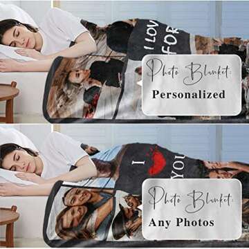 DayOfShe Custom Photo Blanket - Perfect Personalized Gifts