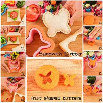 Sandwich Cutter Set for Kids - Fun Shapes for Lunch