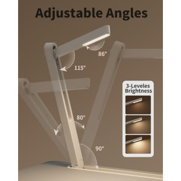 SAIJI Laptop Bed Tray Desk with LED Light - Adjustable & Extra-Large