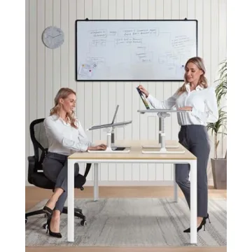 SAIJI Laptop Bed Tray Desk with LED Light - Adjustable & Extra-Large