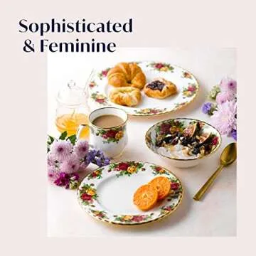 Royal Albert Old Country Roses Sandwich Tray with Gold Accents