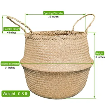 Natural Belly Basket - Versatile Handcrafted Storage Solution