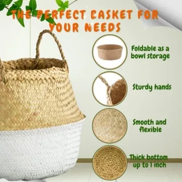 Natural Belly Basket - Versatile Handcrafted Storage Solution