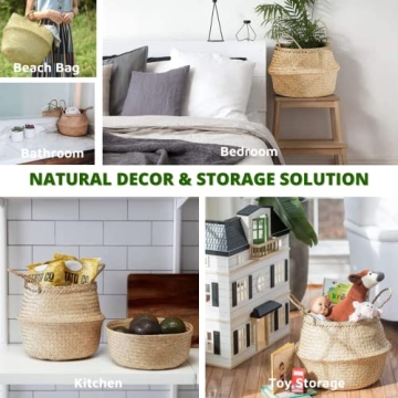 Natural Belly Basket - Versatile Handcrafted Storage Solution