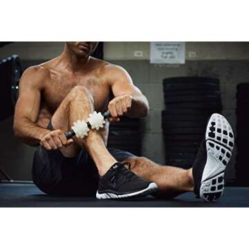 RumbleRoller Original Beastie Fiberglass Roller, Clear