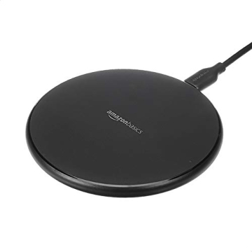 Amazon Basics 15W Qi Certified Wireless Phone Charger Pad, Fast Charging Pad for iPhone 16/15/14/13/...