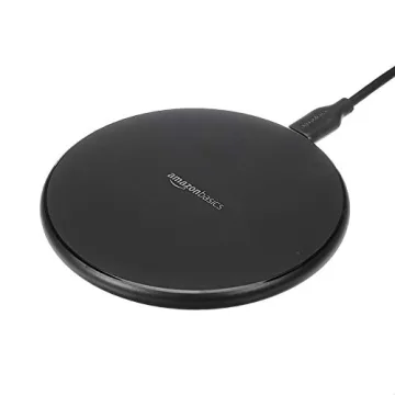 Amazon Basics 15W Qi Certified Wireless Phone Charger Pad, Fast Charging Pad for iPhone 16/15/14/13/...
