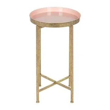 Kate and Laurel Stylish Foldable Tray Accent Table