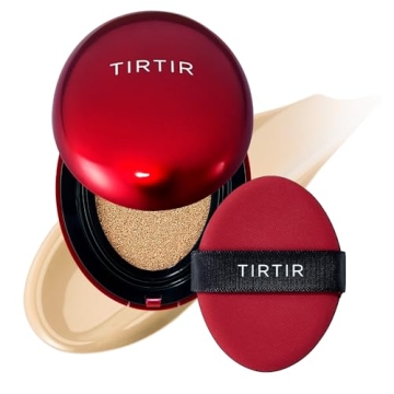 TIRTIR Mask Fit Red Cushion Foundation | Full coverage, Weighless, Skin fit, Satin Glow Finish, Kore...