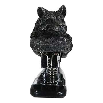 Ebros Resting Alpha Wolf Stapler Office Decor