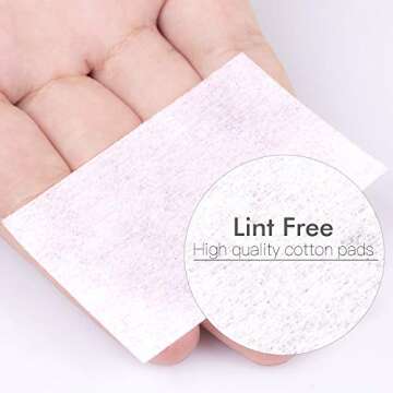 BTArtbox Gel Nail Polish Remover Set 600 PCS Lint Free Nail Wipes Cotton Pads With 1PCS Push Down Pump Dispenser Bottle for Professional Soak Off Gel Polish Remover Acrylic Nail Remover