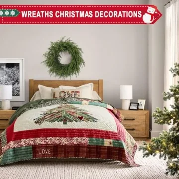 24 Inch Soft Bendable Christmas Wreath for Festive Decor