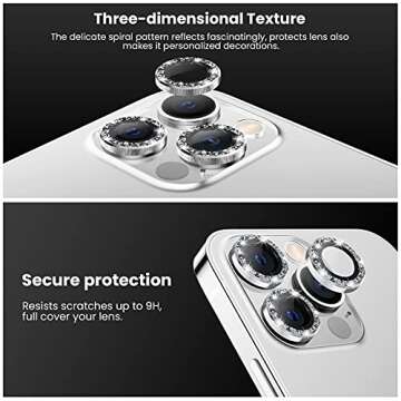 Tensea iPhone 13 Pro Max Camera Lens Protector 9H Glass
