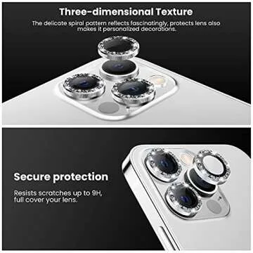 Tensea iPhone 13 Pro Max Camera Lens Protector 9H Glass