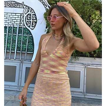 Trendy DUPER Square Oversized Pink Retro Sunglasses