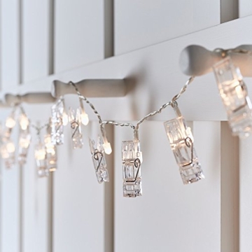 Charmed LED Fairy String Lights with Clips for Warm Ambiance
