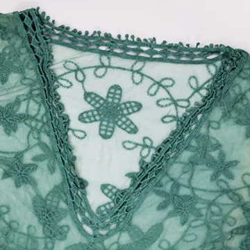 V-Neck Lace Bathing Suit Cover Up for Women